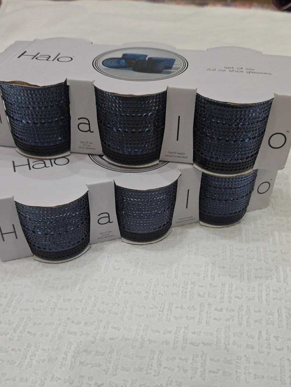 ☆ NWT Halo 22oz Shot Glasses ☆ 2 Sets Of 6 ☆ 12 Total ☆